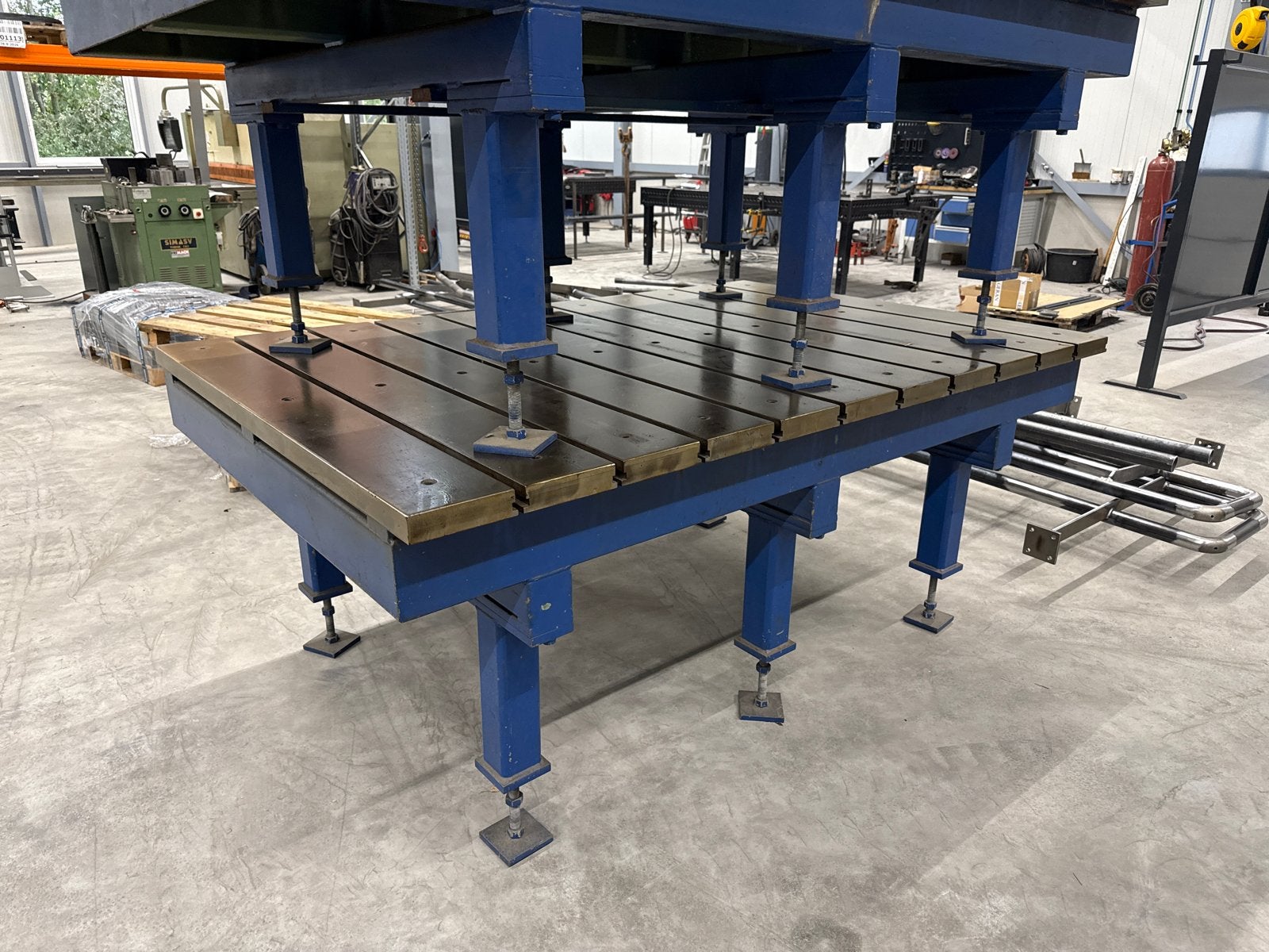 Zware T-sleuf tafels voor werkplaats, Ophalen of Verzenden
