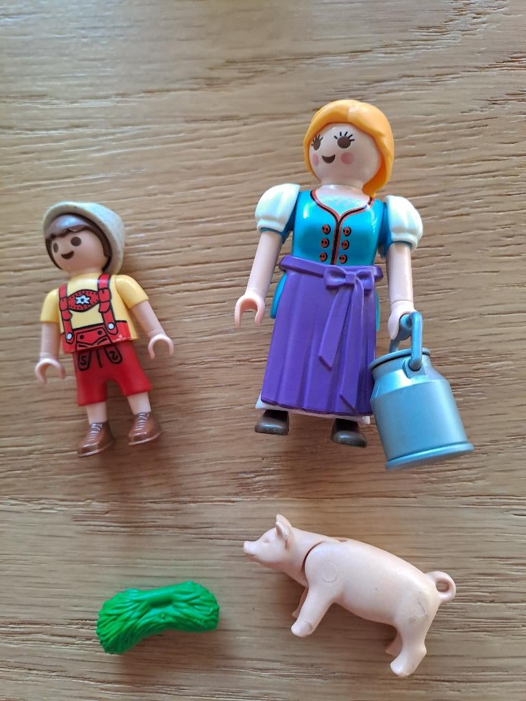 Playmobil 5514 Boerin en zoon, Kinderen en Baby's, Speelgoed | Playmobil, Ophalen of Verzenden, Zo goed als nieuw, Complete set