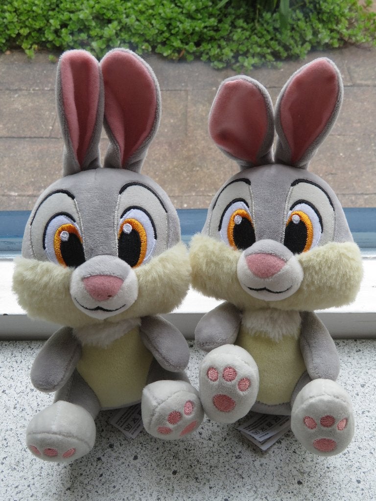 Konijn Stampertje Disney zacht velours meet ca 25 cm totaal, Disney, Grijs, Konijn, Ophalen of Verzenden