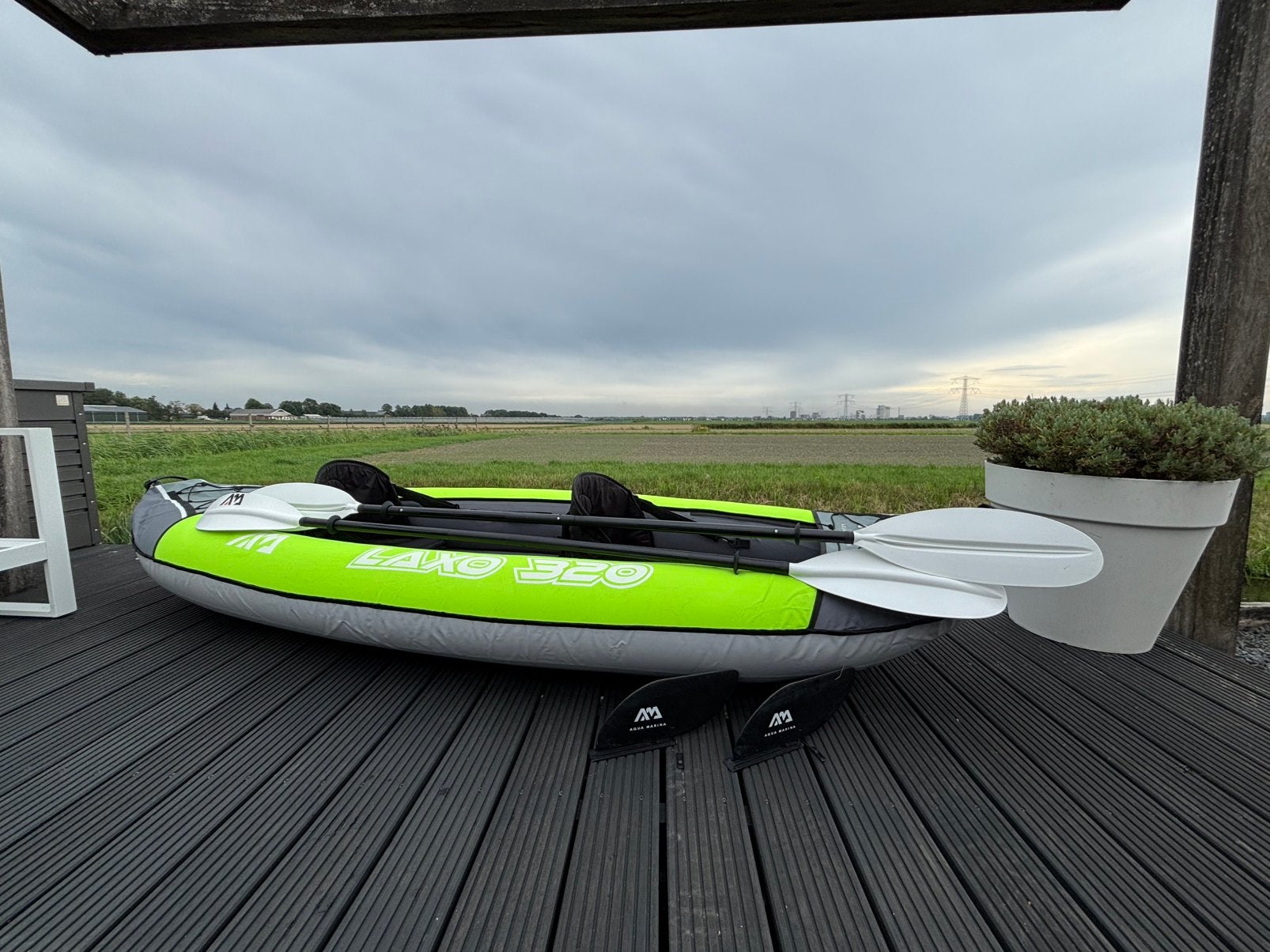 Aqua marina Laxo 320 (opblasbare Kano), Watersport en Boten, Kano's, Ophalen, Zo goed als nieuw, Eén persoon, Overige typen