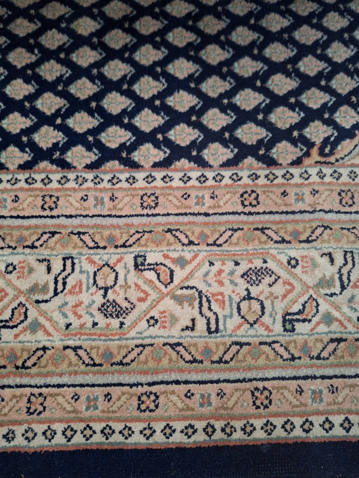 Prachtig handgeknoopt Perzisch tapijt uit Iran (170x240cm), Huis en Inrichting, Ophalen, 200 cm of meer, Zo goed als nieuw, Crème