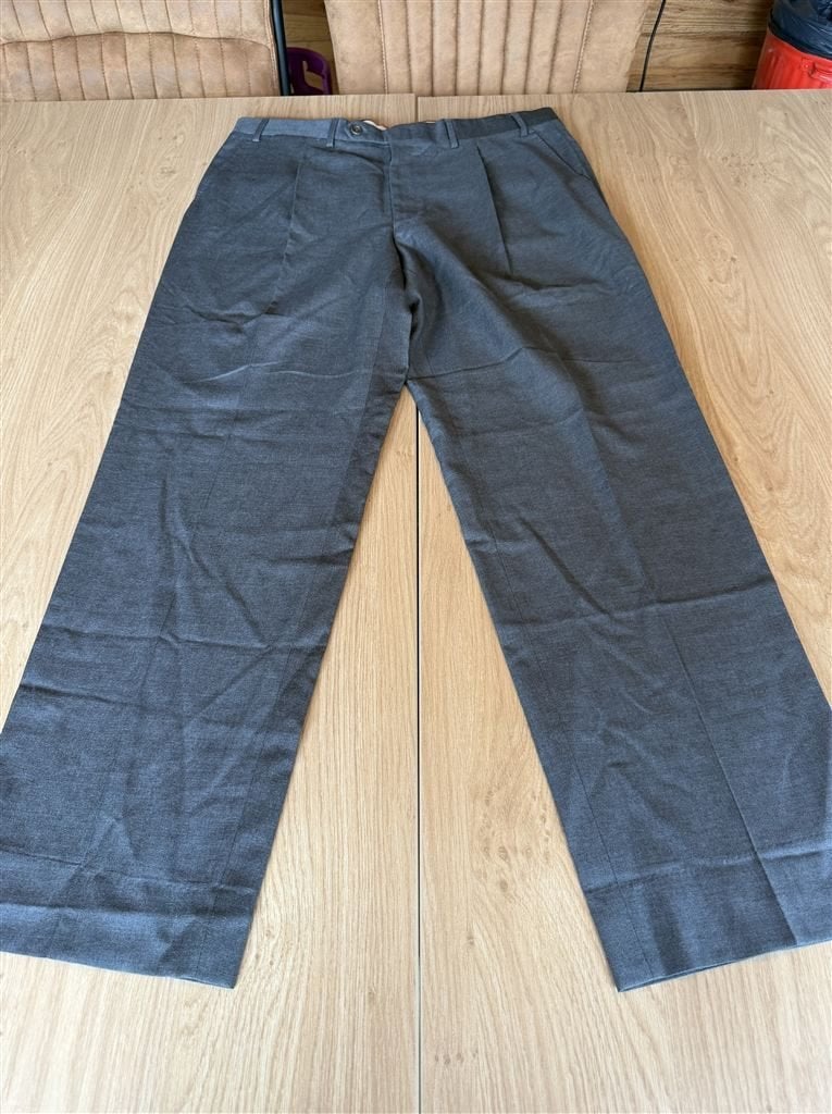 Lanvin Paris Super 120s Pantalon Grijs Made in Italy - Maat, Ophalen of Verzenden, Nieuw, Grijs