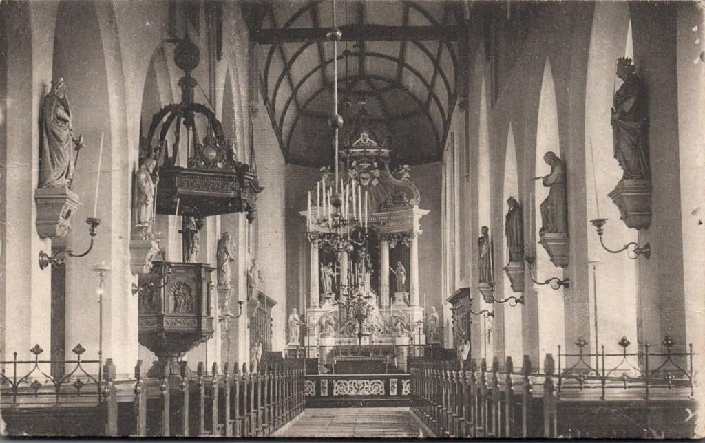 5/ Interieur RK Kerk, Hilvarenbeek, Ophalen of Verzenden, Voor 1920
