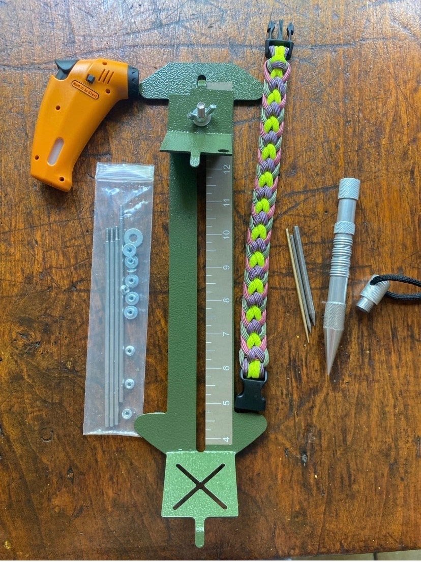 Paracord knutselset met gespen, ringen en gereedschap, Nieuw, Metaal, Overige merken, Knutselset