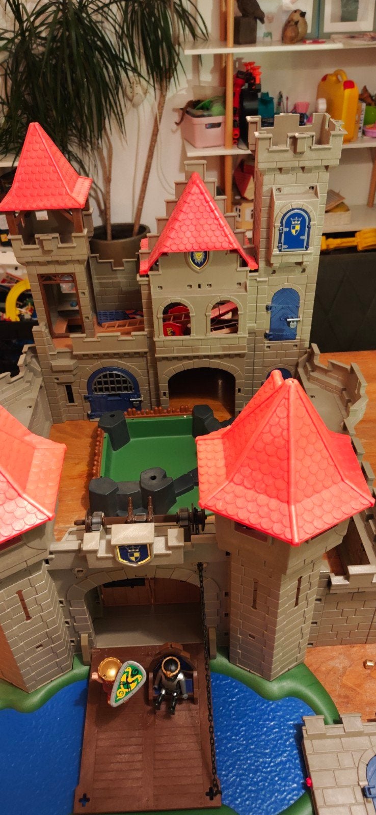 Playmobil kasteel met ophaalbrug en figuren, Ophalen, Gebruikt, Jongen of Meisje