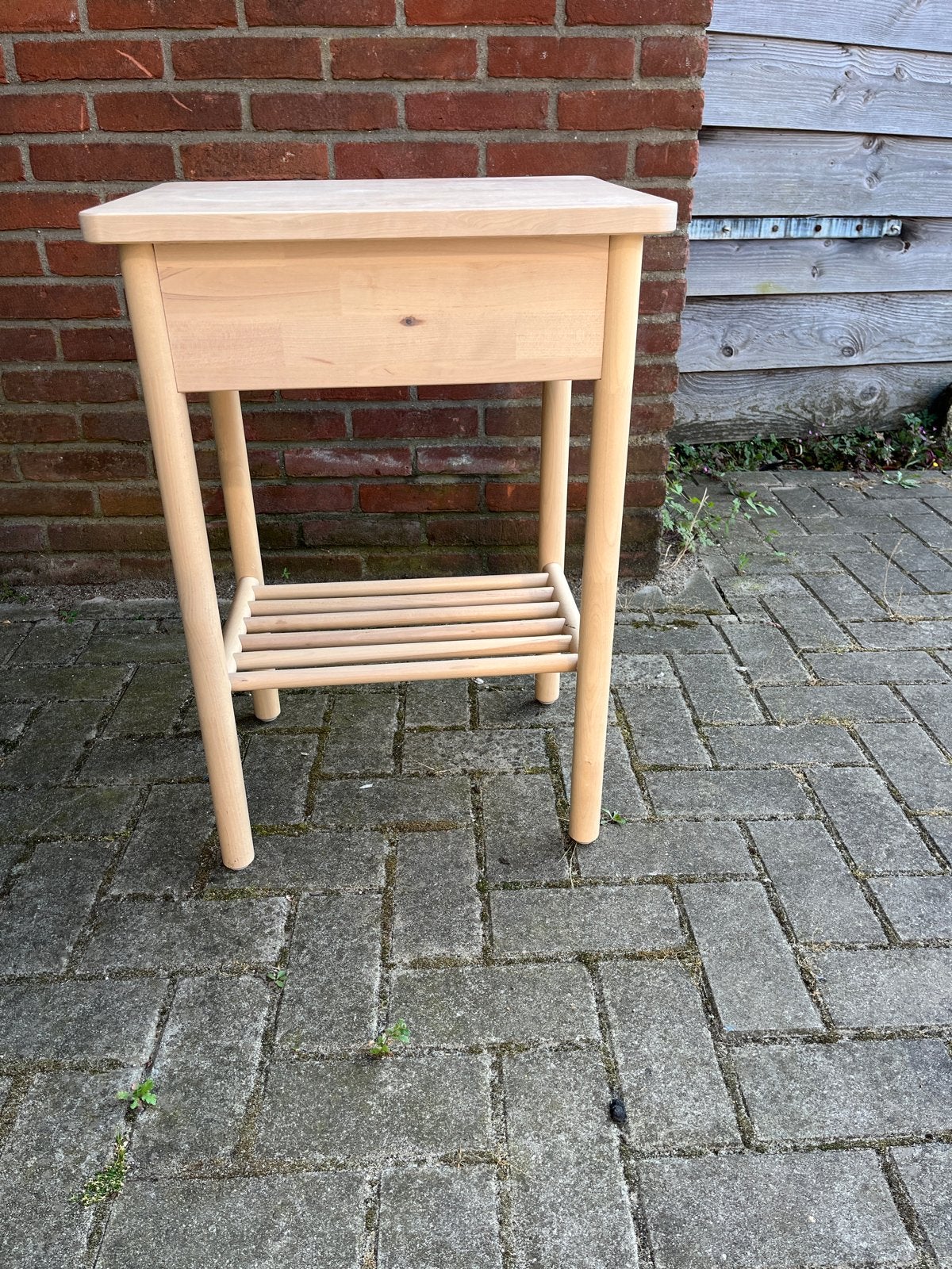 Ikea tafeltje Bjorksnas zonder laatje, Ophalen, Minder dan 55 cm, Gebruikt, 60 cm of meer