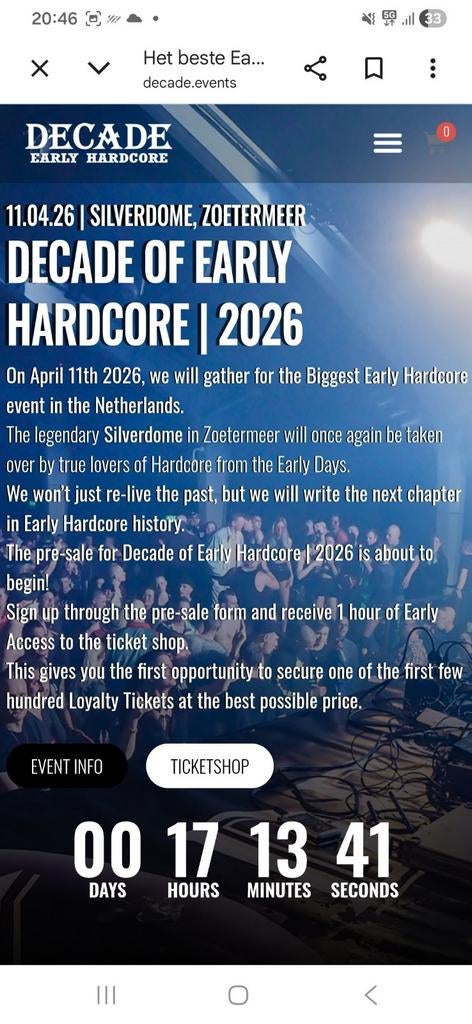 Decade of early hardcore, Eén persoon