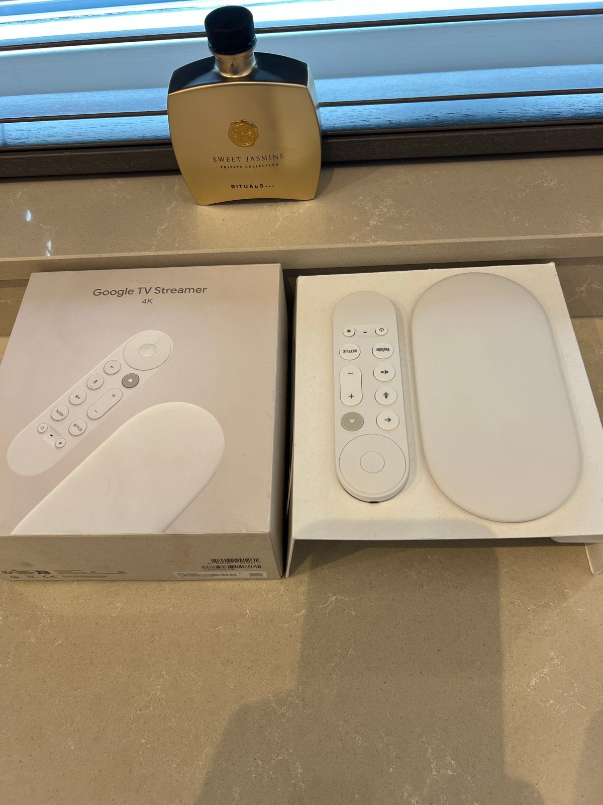 Google TV Streamer 4K met afstandsbediening, Audio, Tv en Foto, Mediaspelers, Ophalen of Verzenden, Zo goed als nieuw, HDMI, Zonder harde schijf