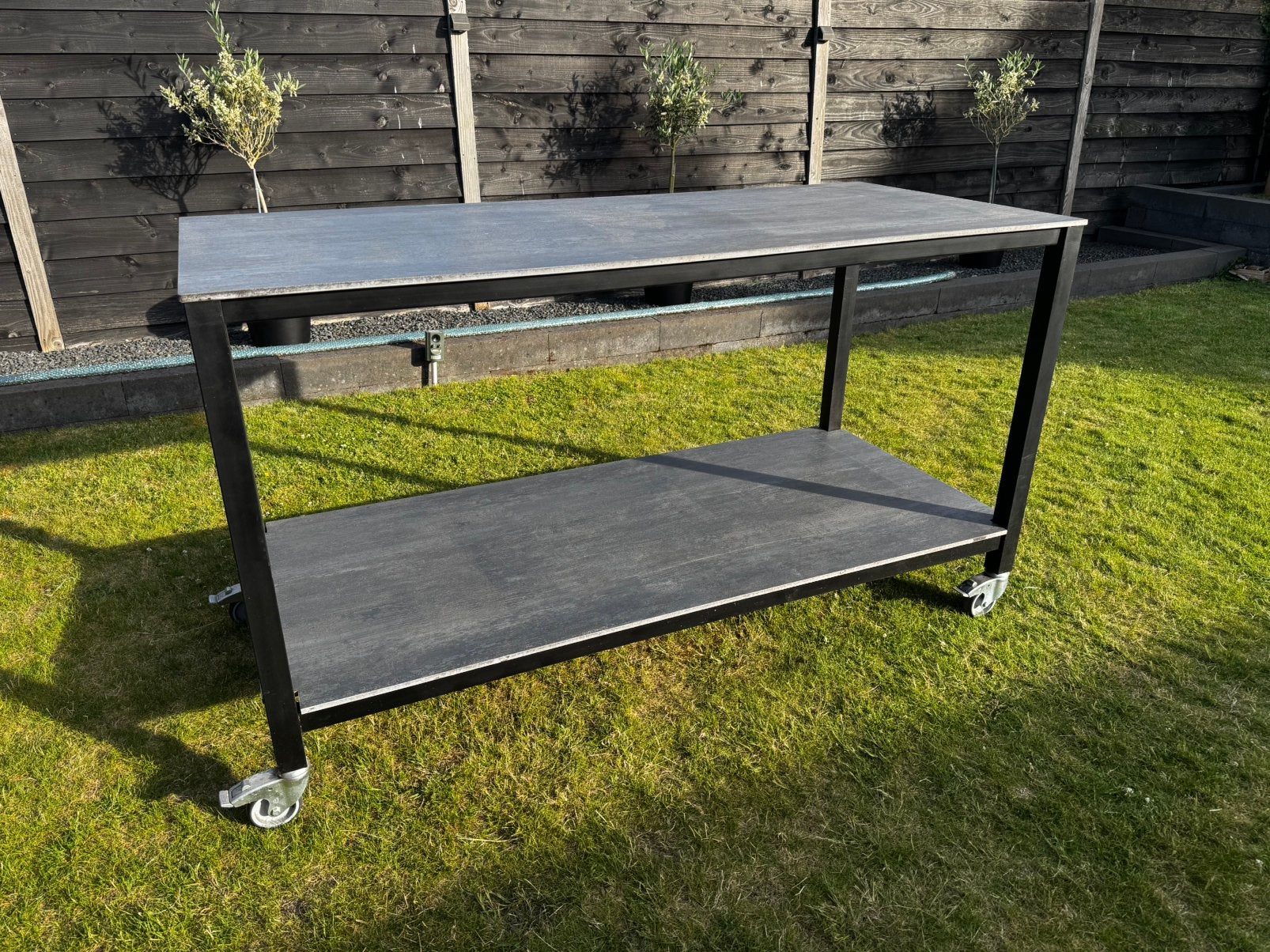 Verrijdbare bartafel/werkbank, Ophalen, Gebruikt