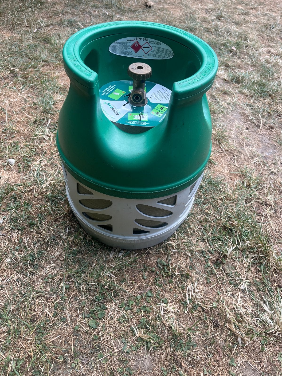 Benegas Light propaan gasfles 5kg (halfvol), Ophalen, Gebruikt