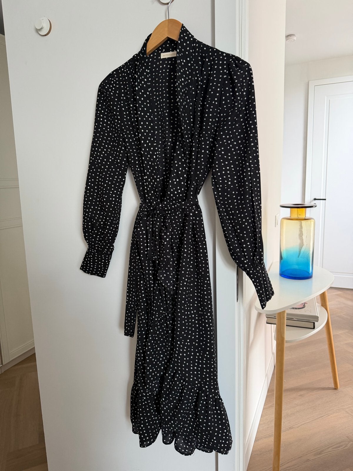 Retro & Icone Zwart Witte Polkadot Jurk Maat S, Zwart, Ophalen of Verzenden, Zo goed als nieuw, Maat 36 (S)