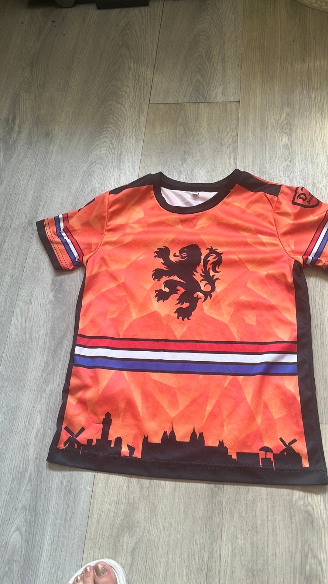 Ned shirt net denbosch skyline, Ophalen of Verzenden, Gebruikt, 134 t/m 140, Jongen of Meisje
