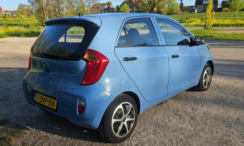 Kia Picanto 1.0 Cvvt 5-DRS 2012 Blauw, Auto's, Voorwielaandrijving, 24 km/l, Handgeschakeld, 3 cilinders