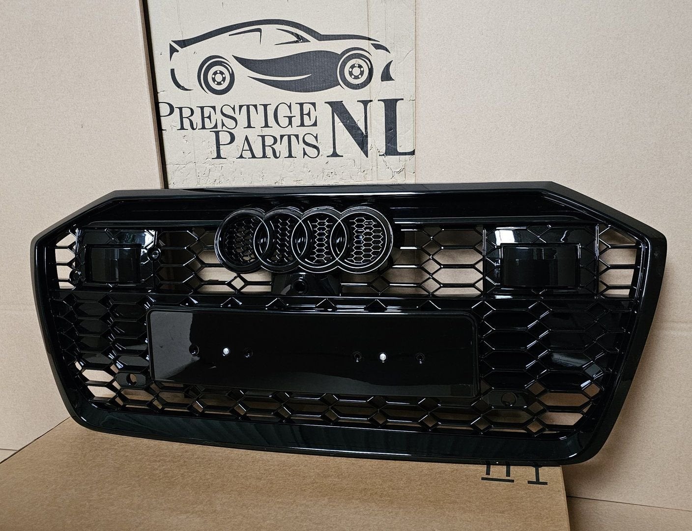 Grill Audi A6 C8 4K S-line S6 RS6 LOOK GRILLE HOOGLANS ZWART, Auto-onderdelen, Carrosserie en Plaatwerk, -, Voor, Nieuw, Ophalen of Verzenden