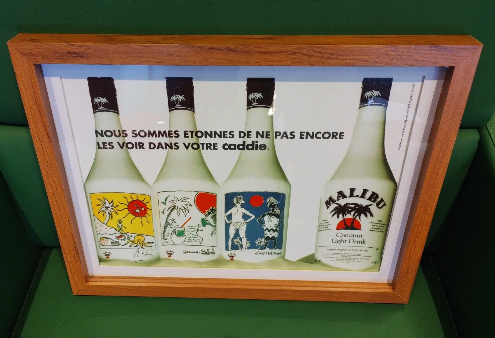 Malibu Rum reclamebord, Ophalen of Verzenden, Nieuw, Reclamebord