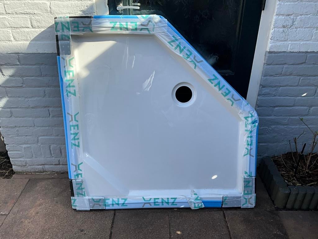 Nieuwe XENZ Marshall Douchebak 100x100x4 Wit of red bod, Ophalen of Verzenden, Nieuw, Douche