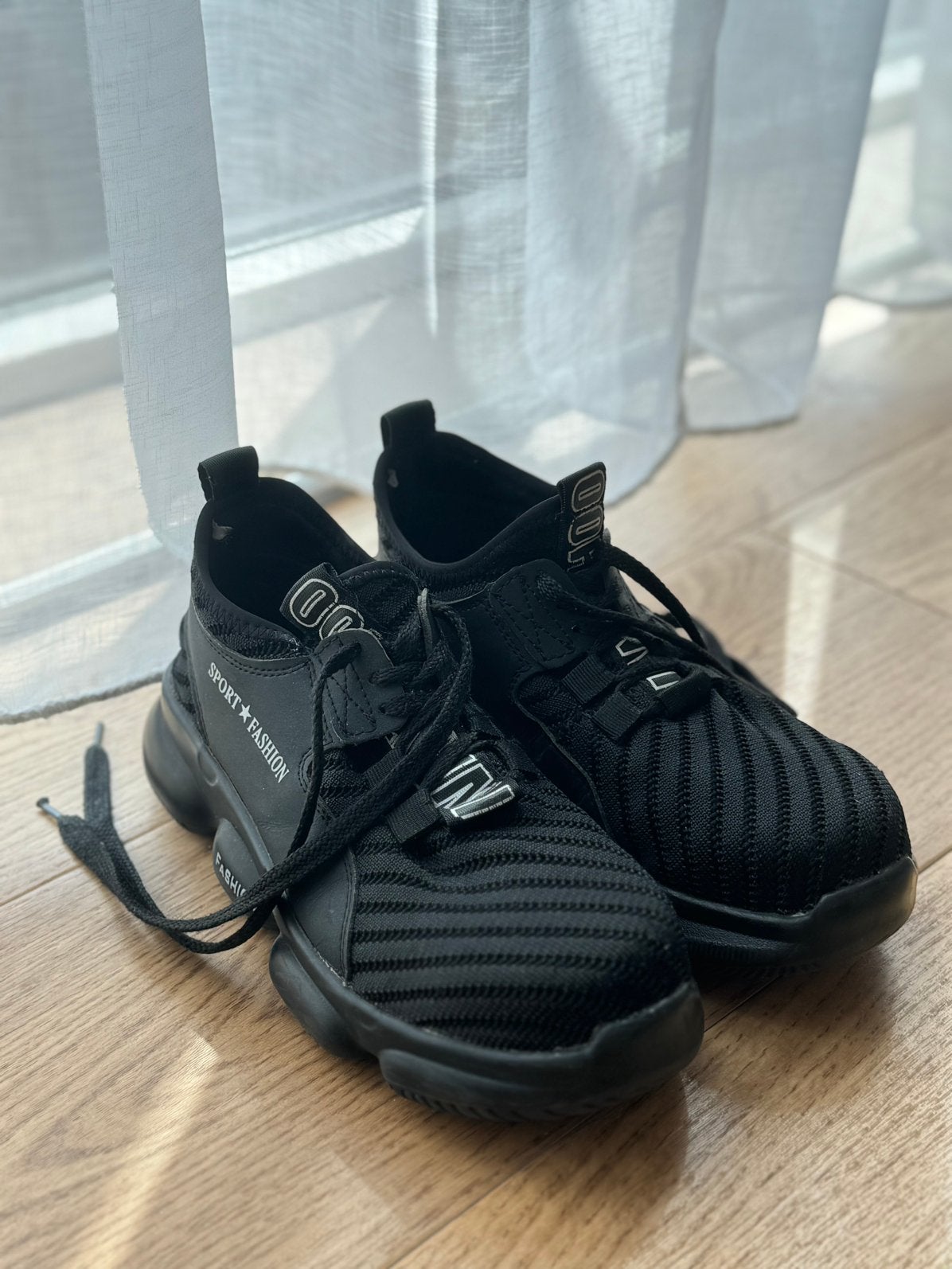 Black Safety Shoes / Work Sneakers with Steel Toe – Size 36, Ophalen of Verzenden, Zo goed als nieuw, Zwart, Werkschoenen