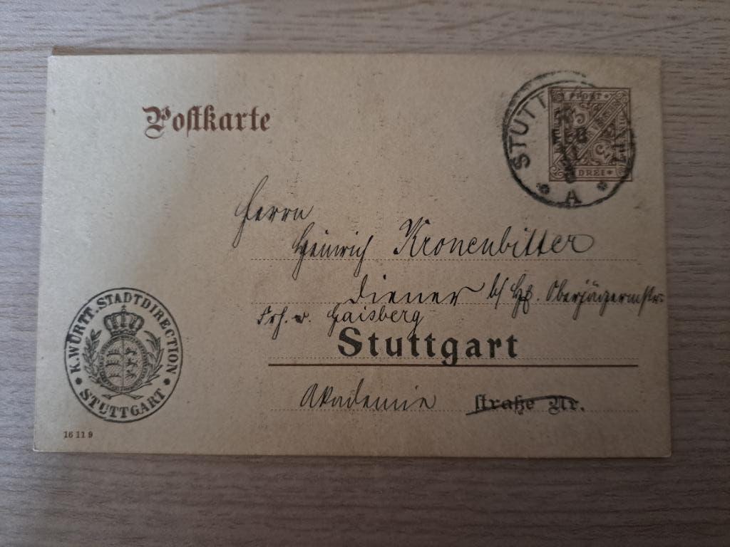 Briefkaart Stuttgart, Ophalen of Verzenden, Briefkaart