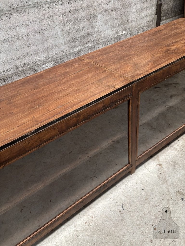 Prachtig houten keukeneiland toonbank lengte 242 cm, Ophalen of Verzenden