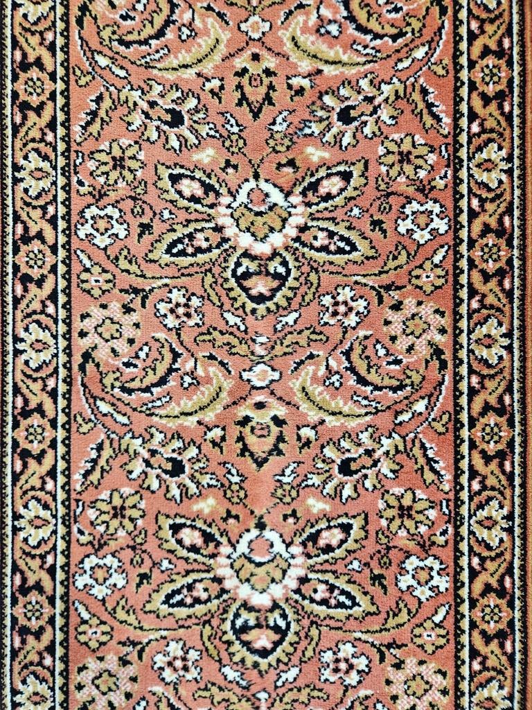 Vintage Perzisch wol vloerkleed floral mini pink 70x90cm, Huis en Inrichting, Stoffering | Tapijten en Kleden, Persian Perzisch vintage oosters hype