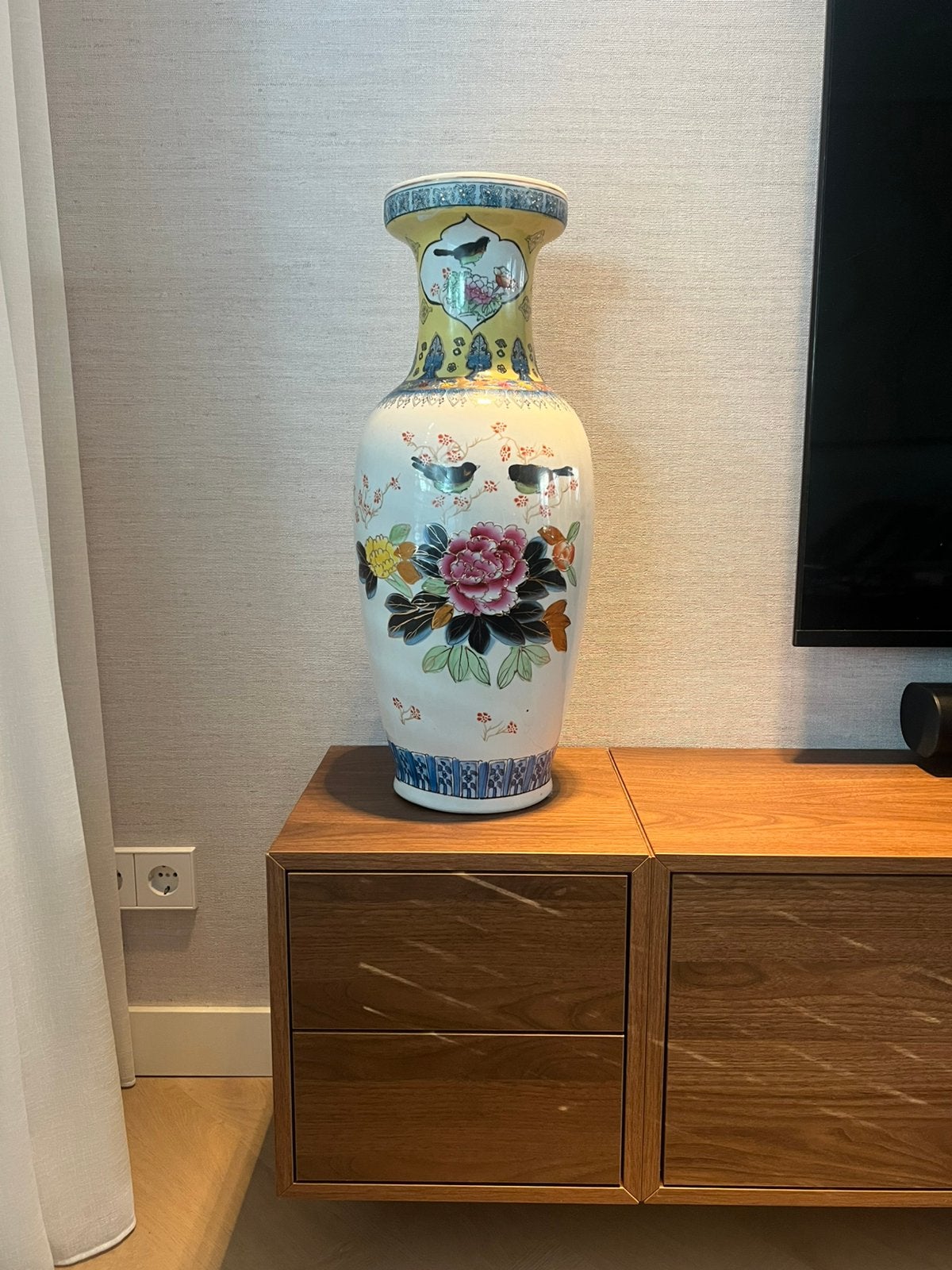 Chinese porseleinen vloervaas hoogte 61 cm, Ophalen, Zo goed als nieuw