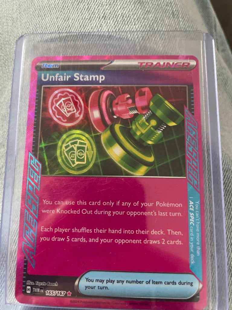 Unfair stamp pokemon kaart verkoop trainer, Verzenden, Nieuw