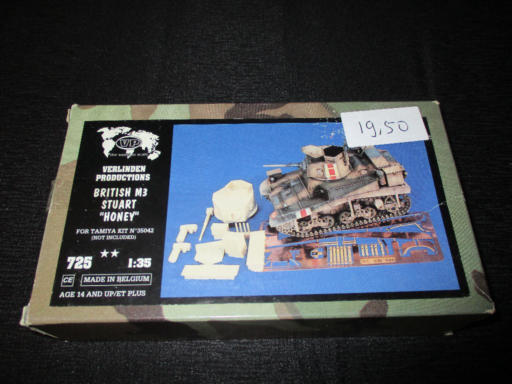 H-411,VERLINDEN 1-35,NO,725,British M3 Stuart -Honey- (Tamiy, Overige merken, 1:32 tot 1:50, Overige typen, Nieuw