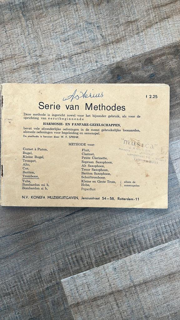 Bladmuziek: Serie van Methodes voor Harmonie & Fanfare, Muziek en Instrumenten, Bladmuziek, Gebruikt, Klassiek, Les of Cursus