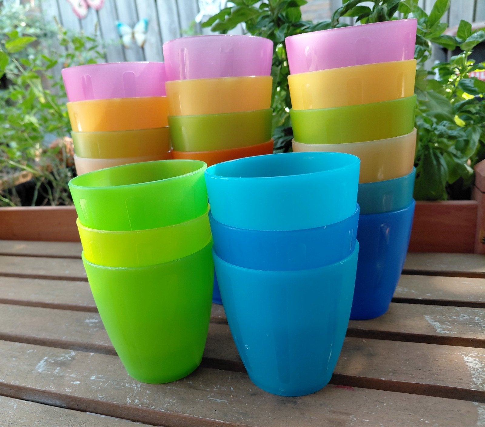Set van 24 kleurrijke ikea  plastic bekers, Ophalen, Kunststof, Meerkleurig, Overige merken