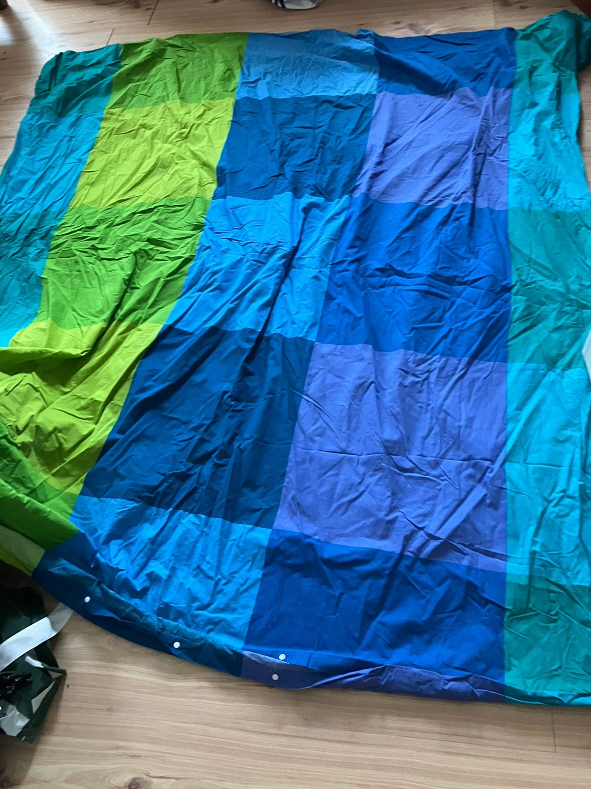Dekbedovertrek met 2 kussenslopen (190x192cm), Ophalen of Verzenden, Gebruikt, Tweepersoons, Dekbedovertrek