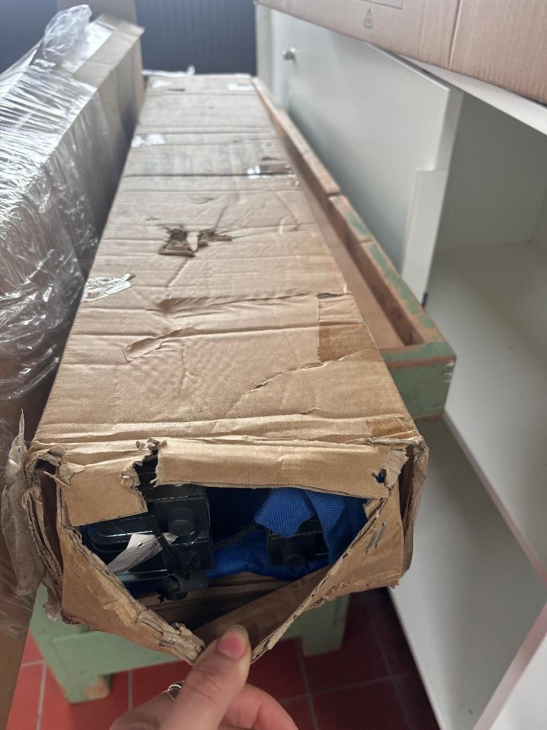 DU-DESIGN VELDBED BLAUW - 210X72CM - NIEUW IN DOOS, Caravans en Kamperen, Kampeermeubelen, Nieuw, Overige, Ophalen