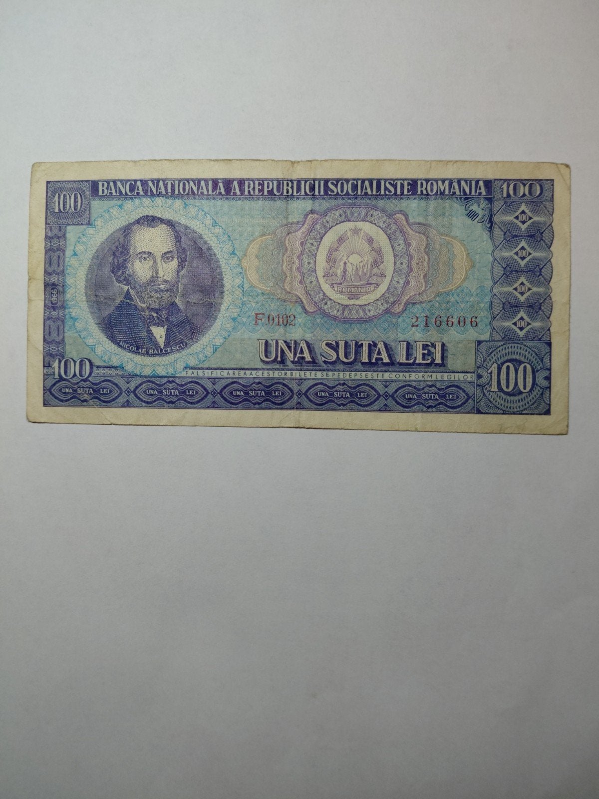 Roemenië 100 lei 1966, Ophalen of Verzenden, Overige landen