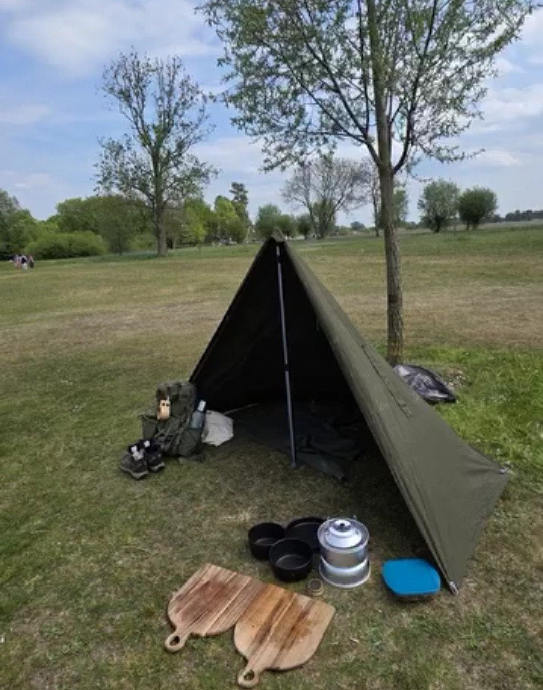 Militaire Poncho - Schuilplaats voor Bushcraft, Ophalen of Verzenden, Gebruikt, Tot en met 2