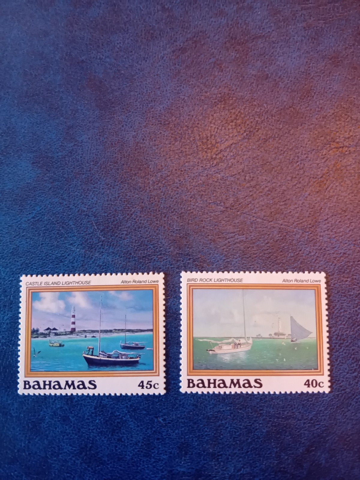 Bahamas postzegels: Castle Island & Bird Rock Lighthouse, Ophalen of Verzenden, Postfris