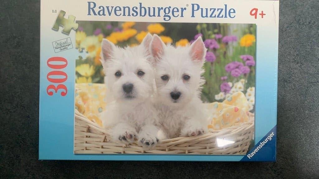 Puzzel 300 stukjes west Higland terriers, Ophalen of Verzenden, Minder dan 500 stukjes, Nieuw