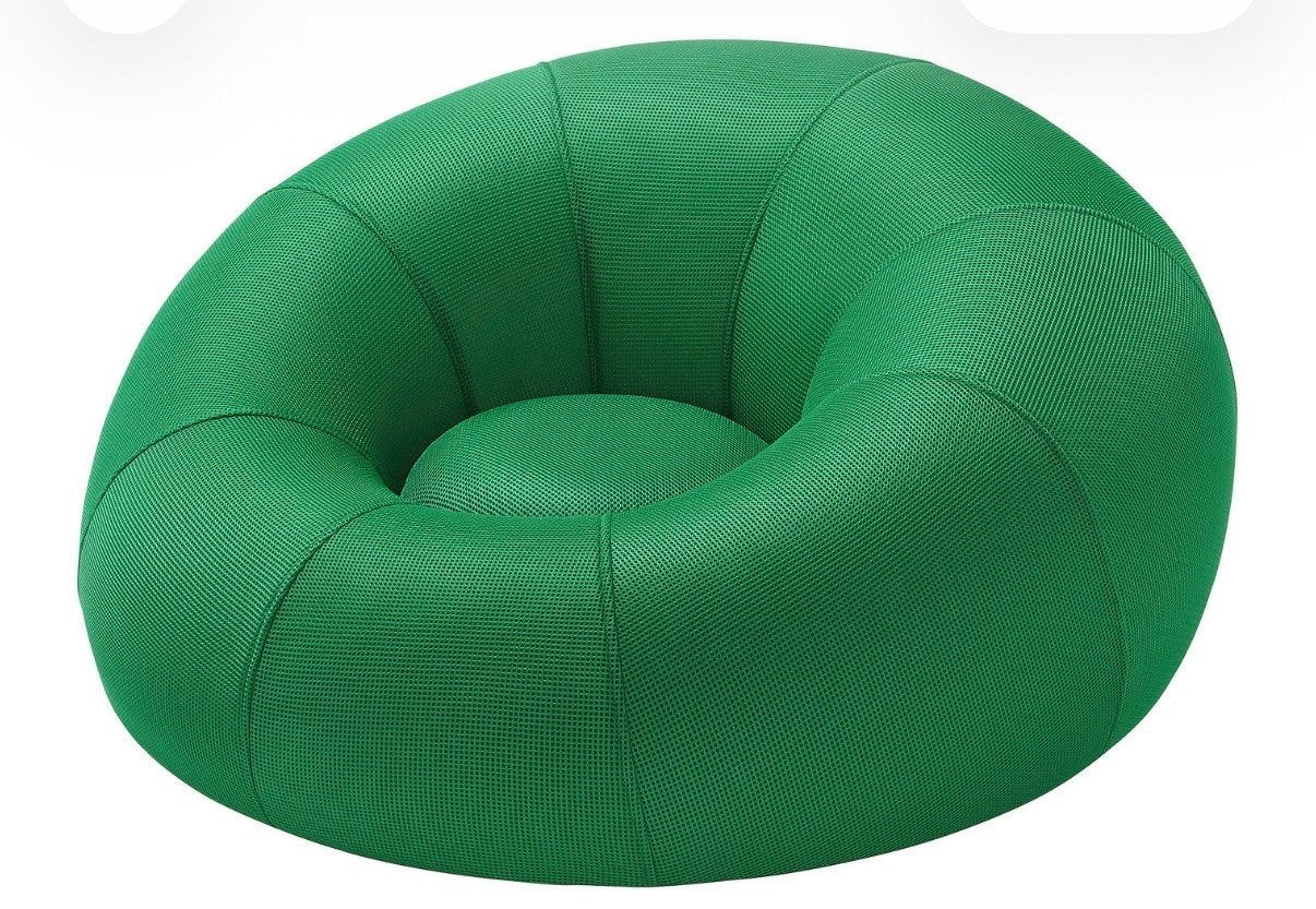 IKEA Brännboll poef of gamestoel, Ophalen of Verzenden, Zo goed als nieuw, Groen, Zitzak