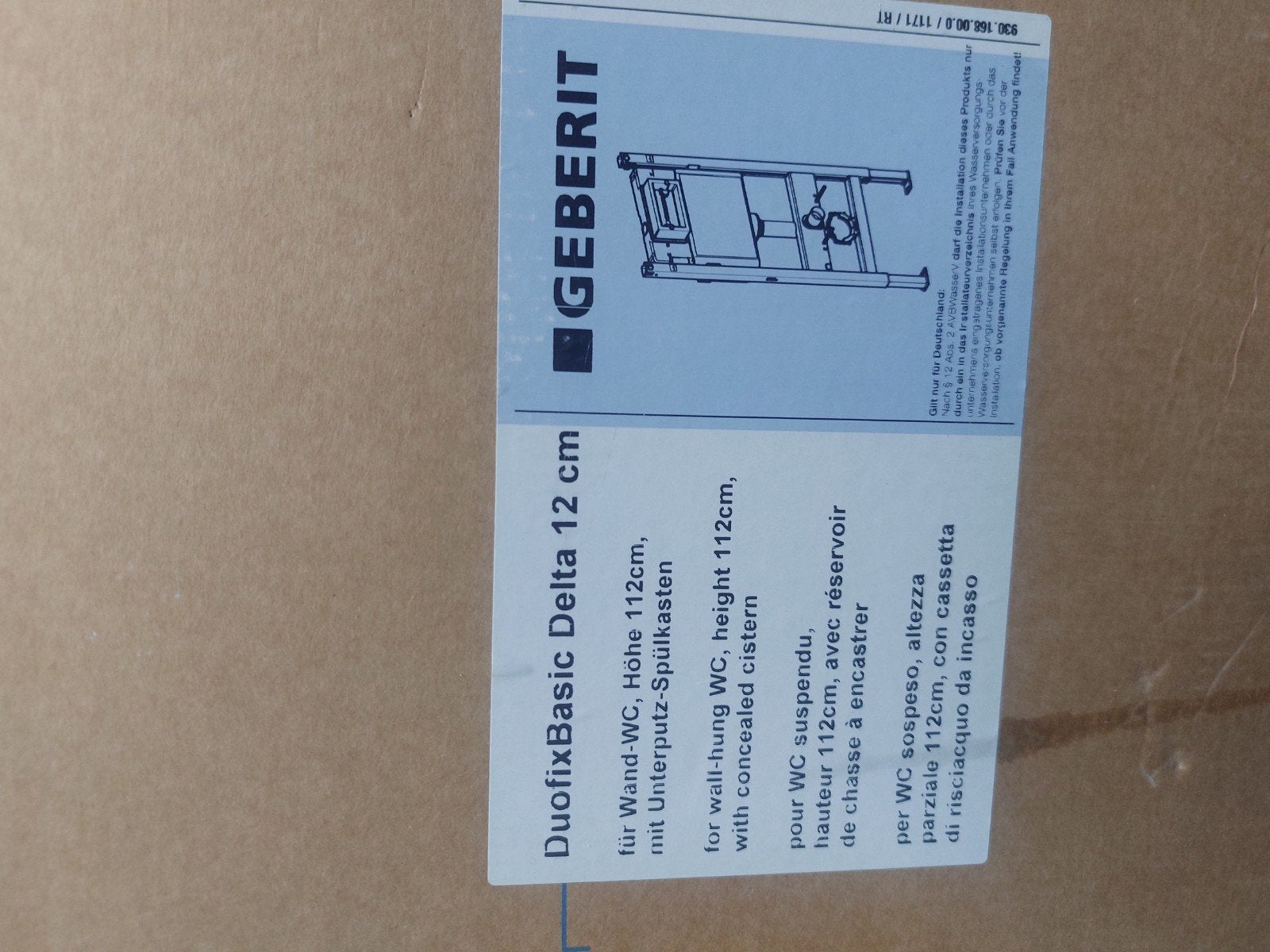 geberit, Ophalen, Nieuw, Toilet