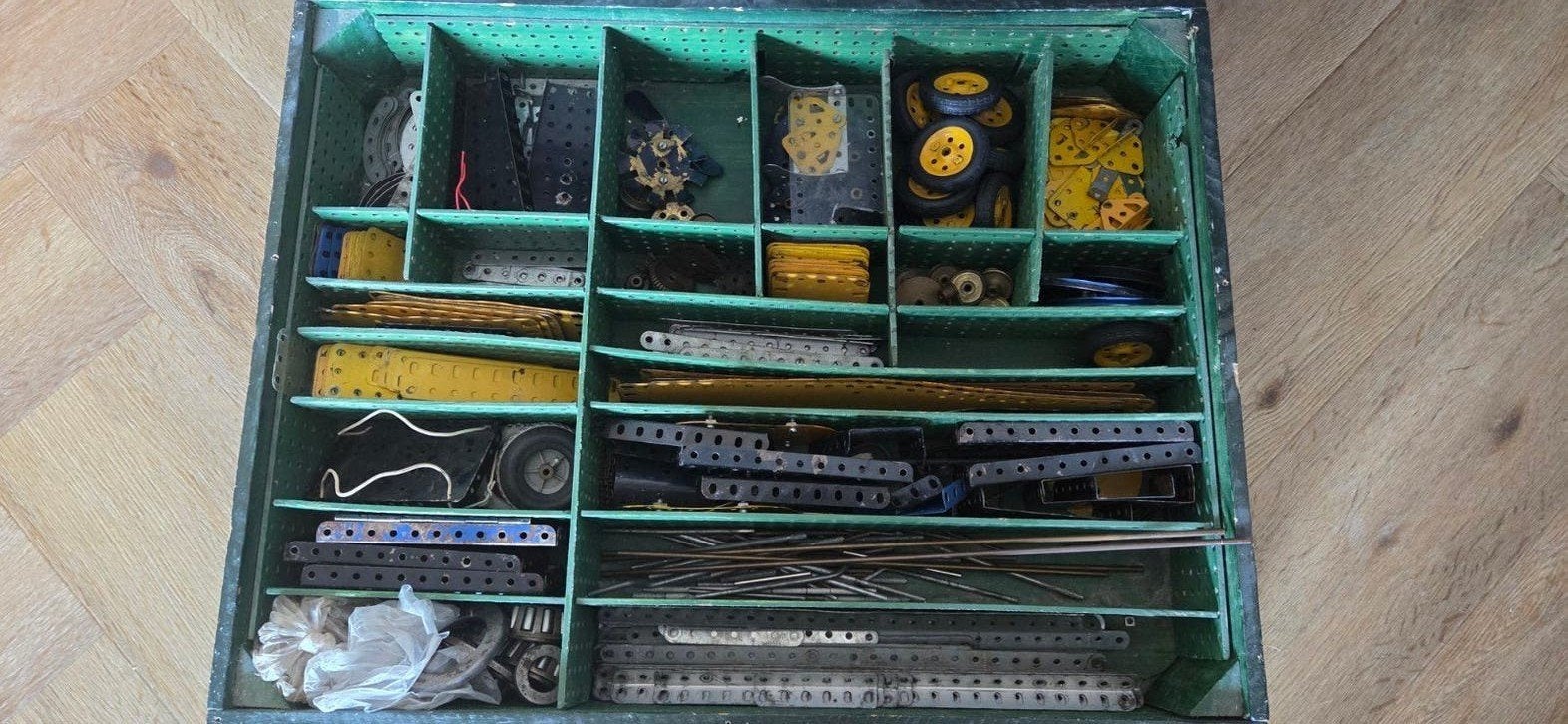 Vintage Meccano verzameling met handleidingen, Ophalen, Gebruikt