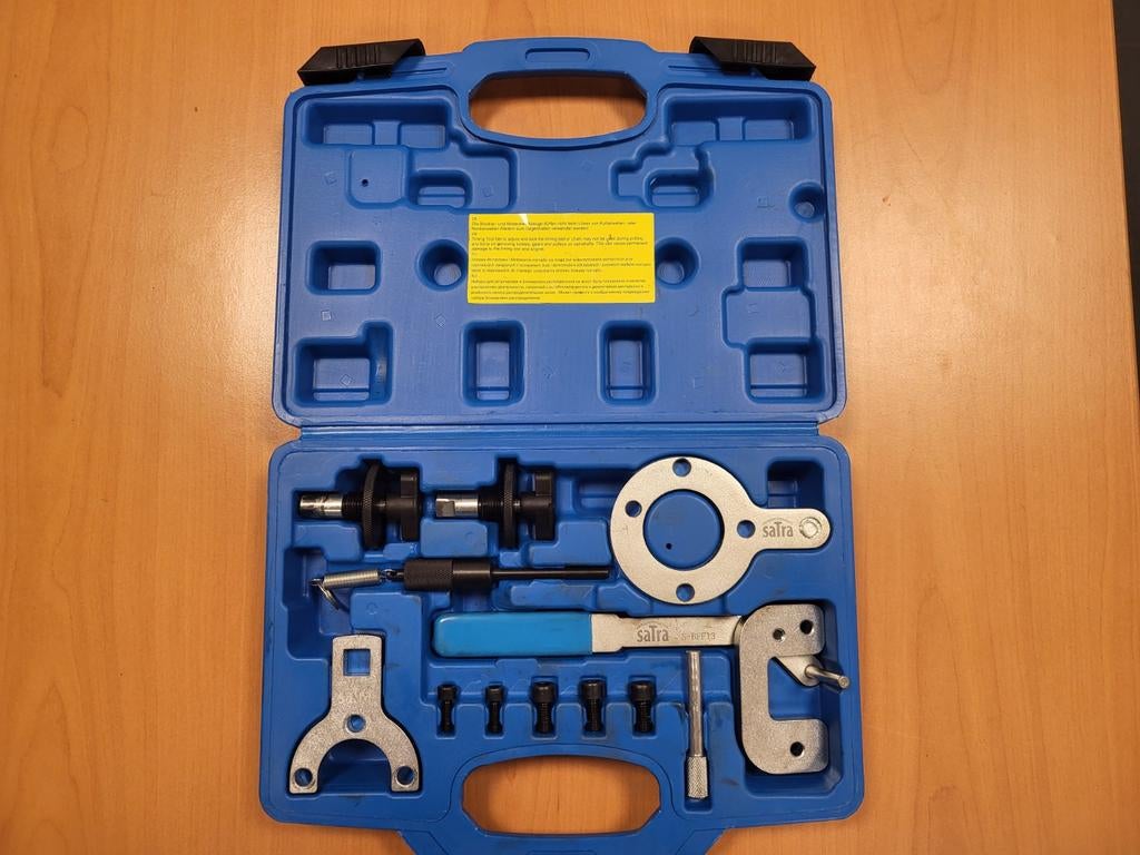 Distributieset montage/ afstel gereedschap Peugeot, Opel, Fi, Auto diversen, Autogereedschap, Ophalen of Verzenden, Zo goed als nieuw