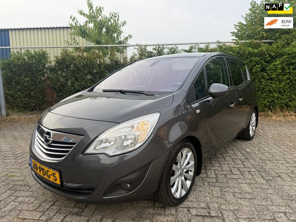 Opel Meriva 1.4 Turbo Cosmo Dealer Onderhouden !, Auto's, Voorwielaandrijving, Stof, Gebruikt, 4 cilinders