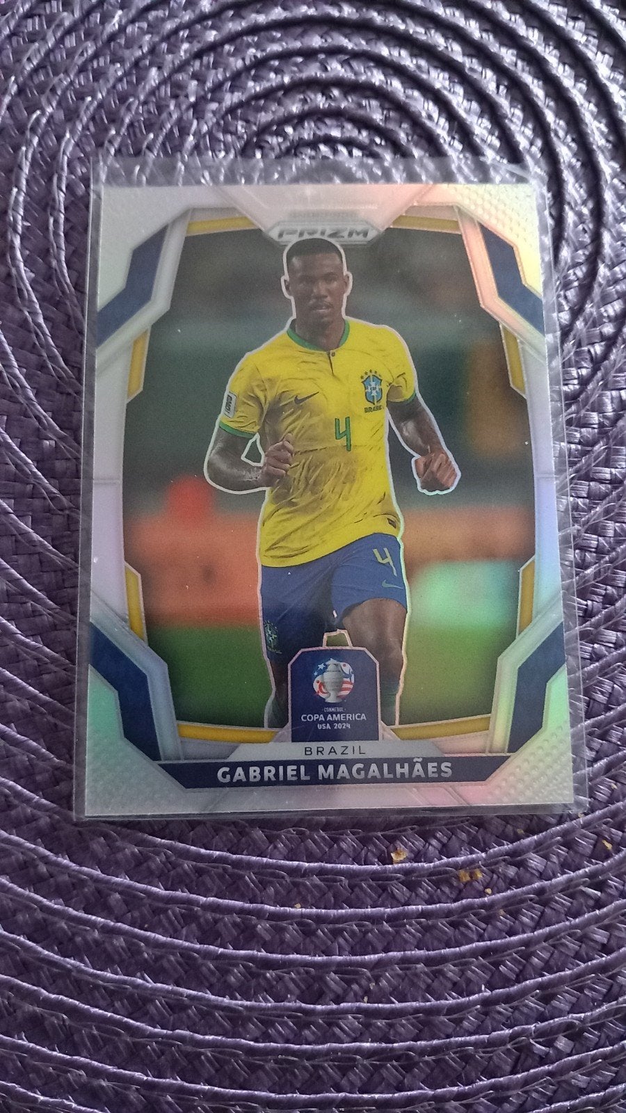 Gabriel Magalhães Panini Prizm Copa America 2024, Ophalen of Verzenden, Zo goed als nieuw, Buitenlandse clubs, Spelerskaart