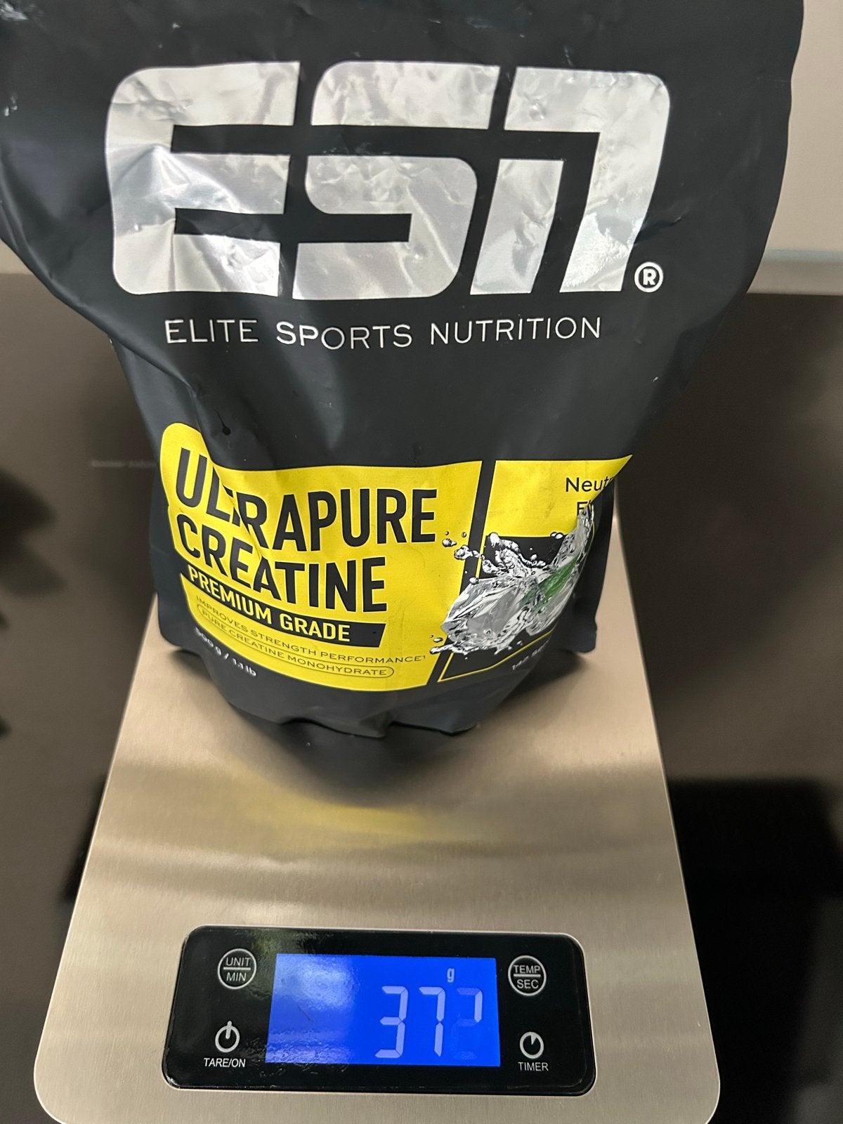 ESN Ultrapure Creatine Monohydraat - 377g, Sport en Fitness, Ophalen of Verzenden, Zo goed als nieuw, Poeder of Drank
