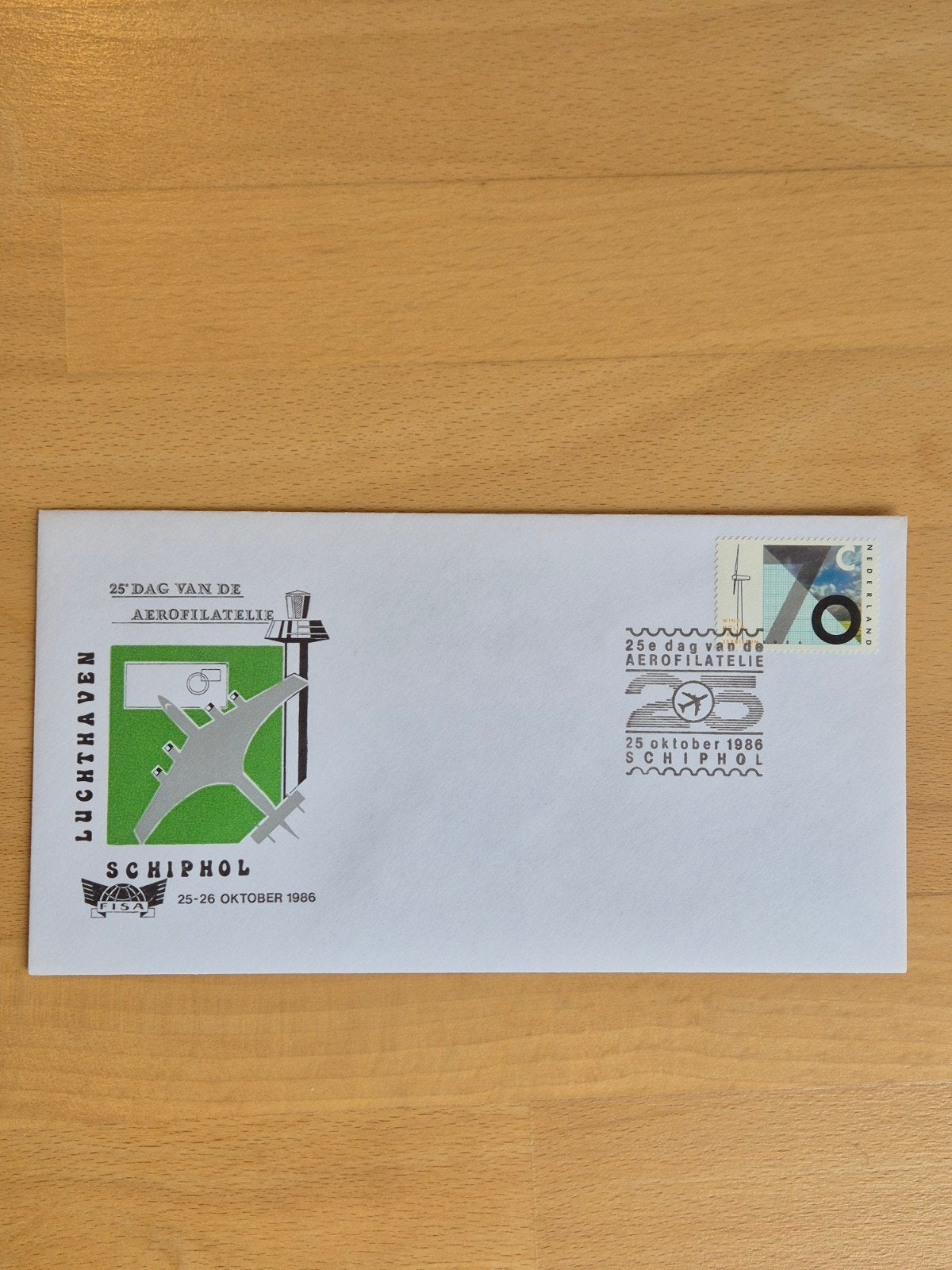 Envelop luchtvaart Schiphol, Ophalen of Verzenden, Envelop