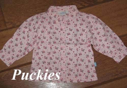 Roze gebloemde Feetje blouse maat 80 NIEUW (8218) a, Meisje, Nieuw, Ophalen of Verzenden, Overhemdje of Bloesje