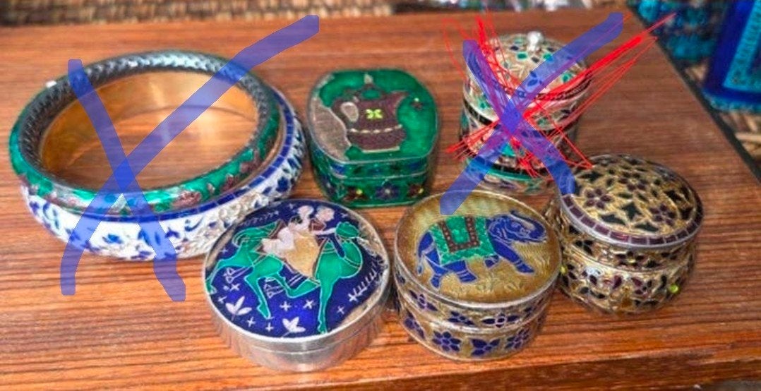 Manakeeri Zilveren Sieraden en Doosjes., Antiek en Kunst, Ophalen of Verzenden