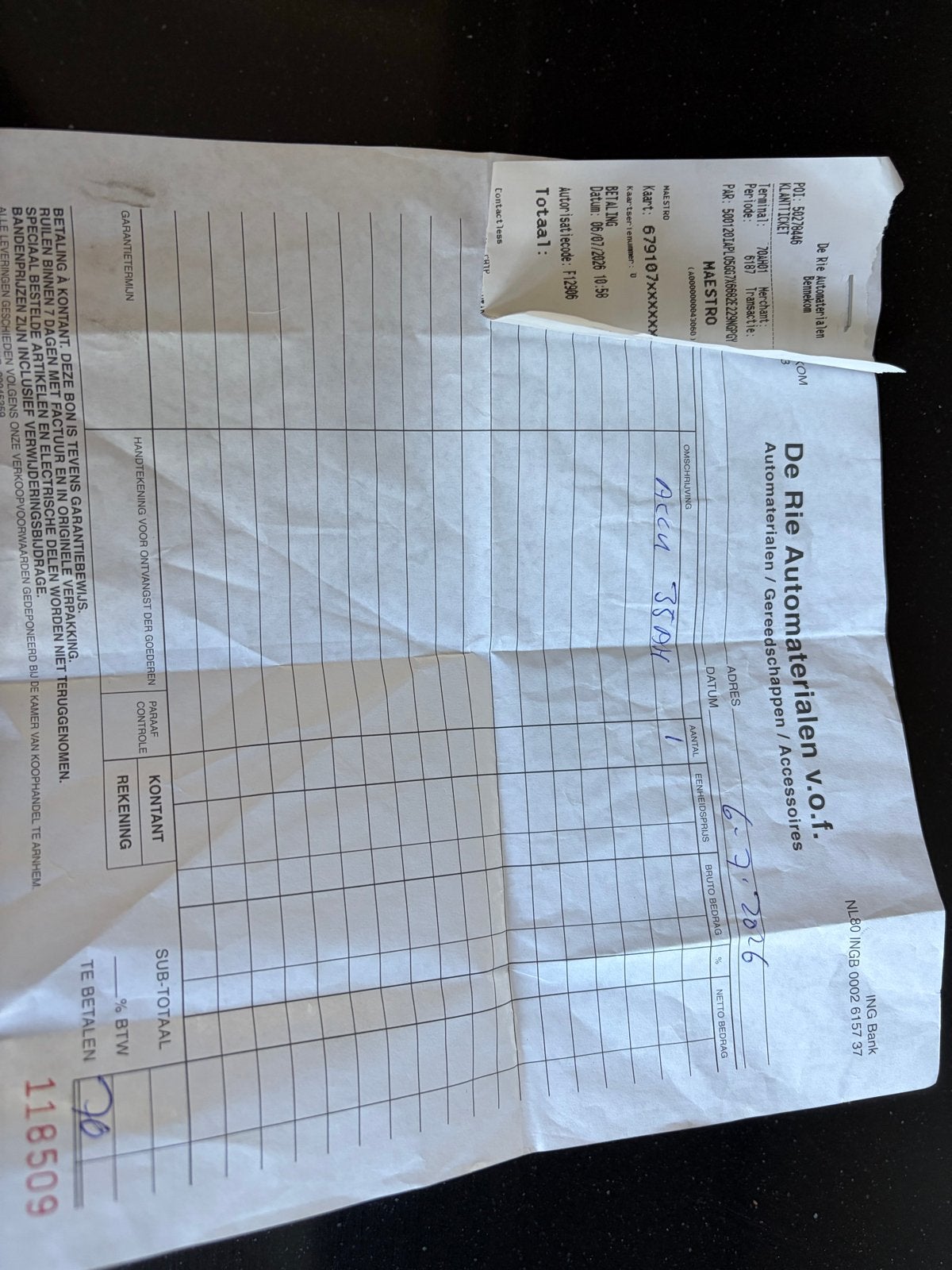Premium Accu 12V 35AH 640A Startaccu Auto, Ophalen of Verzenden, Gebruikt, Universele onderdelen