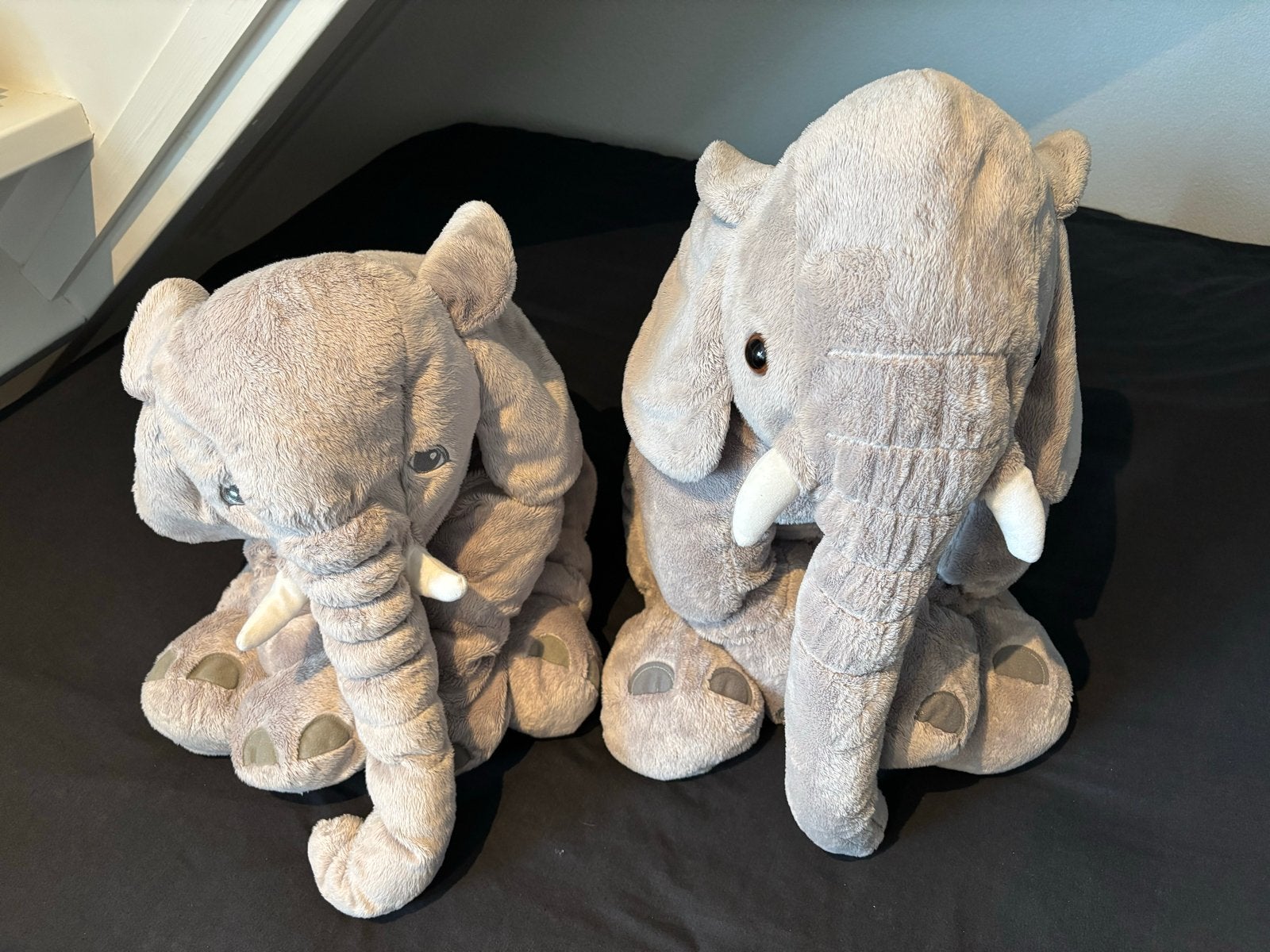 2x Grote zachte olifanten knuffels - IKEA JÄTTELIK, Ophalen, IKEA, Grijs, Zo goed als nieuw