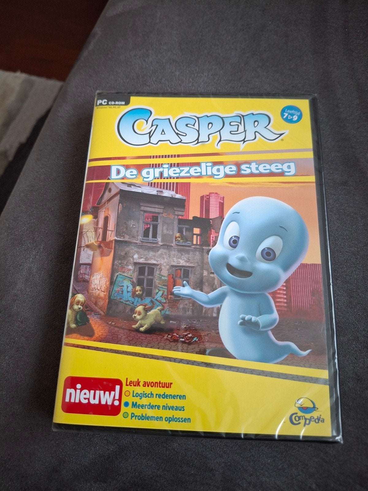 Casper: De Griezelige Steeg PC CD-ROM - Educatief Avontuur, Puzzel en Educatief, 1 speler, Nieuw, Ophalen of Verzenden