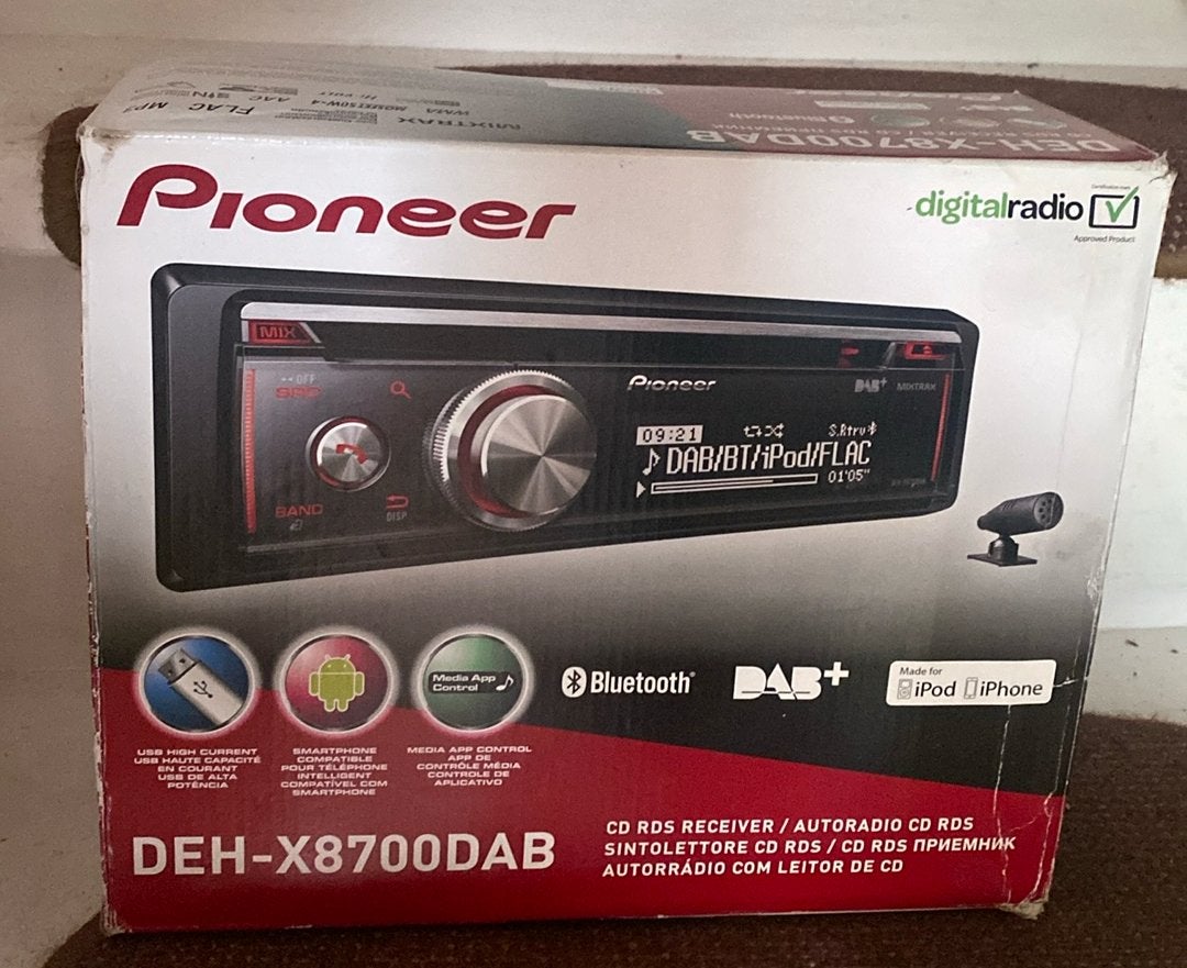 Pioneer DEH-X8700DAB – Autoradio cd, DAB+,Bluetooth &Spotify, Auto diversen, Autoradio's, Ophalen of Verzenden, Zo goed als nieuw