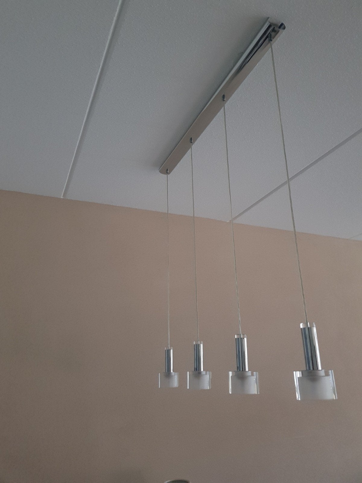 Mooie hanglamp met 4 kelkjes, Ophalen of Verzenden